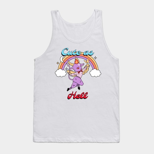 Cute as Hell Tank Top by Plush Tee